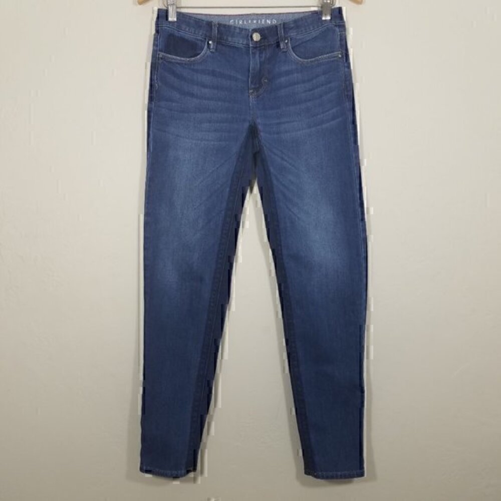 White House Black Market The Girlfriend Two Tones Stretch Jeans Size 0